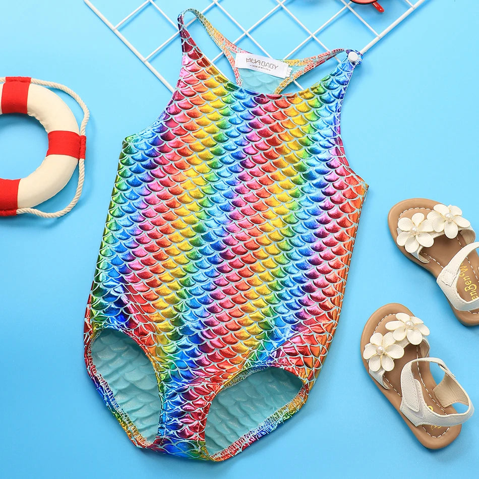 Princess Swimsuit Mermaid Mirabel Isabella Swimsuit Set Girl Summer Beachwear Pool Party Kids Anna Elsa Rapunzel Swimwear Suit