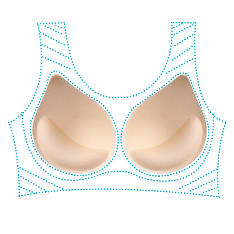 3D Lift Up Sponge Bra Pads for Bikini Women Underwear Breast Lifting Plasticity Padded Bra Lining Swimsuit Bra Inserts Pad