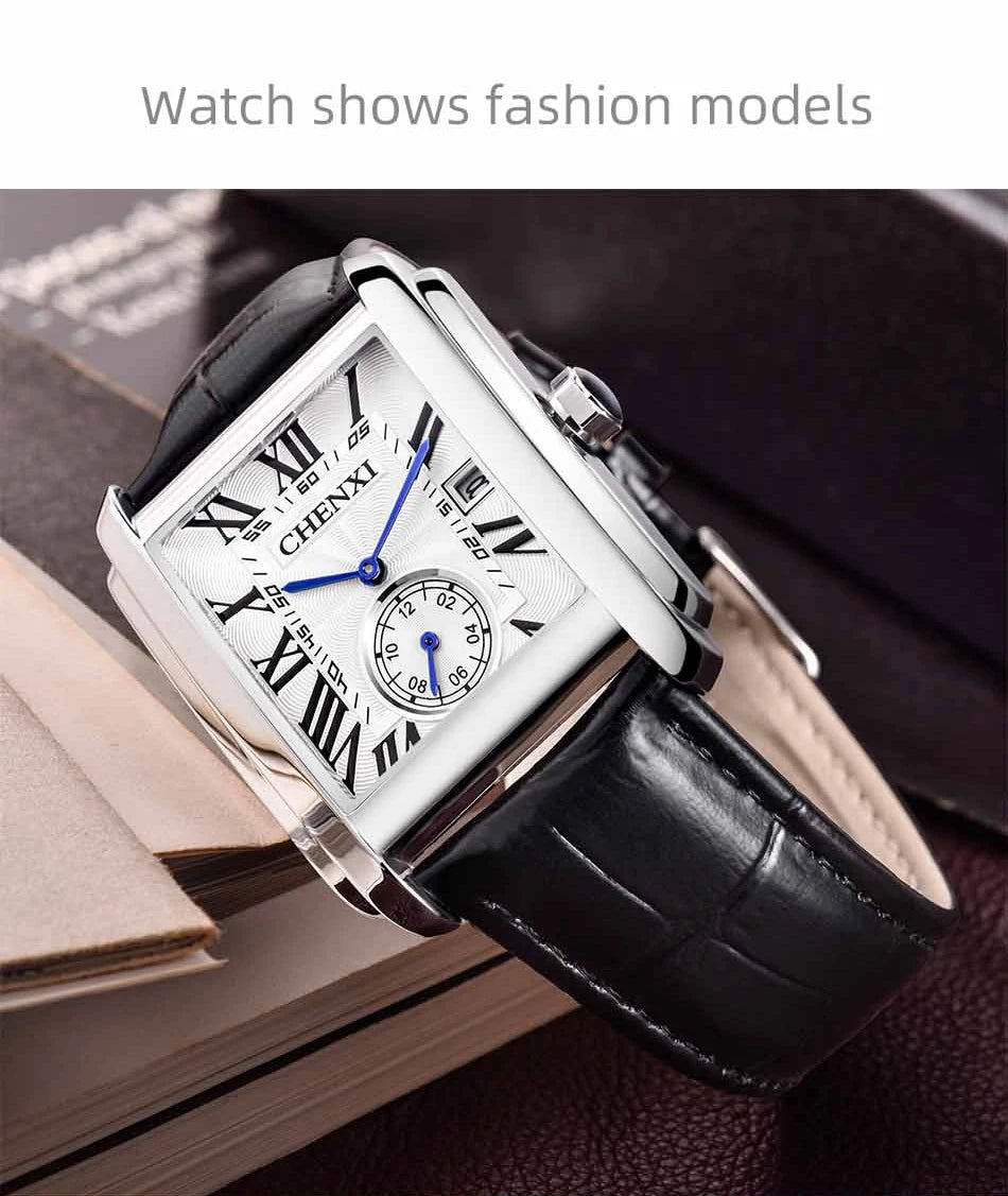CHENXI Top Brand Luxury Men's Watch Waterproof Date Clock Fashion Male Sports Watches Men Quartz Casual Leather Wrist Watch