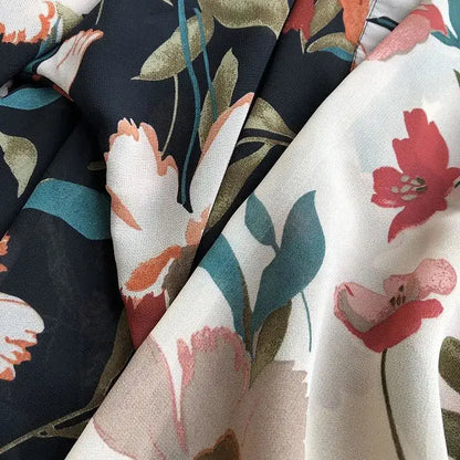 summer Chiffon Cover-ups ladies floral shirts blouses bohemia scarfs Beach Wear Kimono Dress For Women Swimsuit