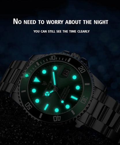 2026 LIGE Watch Men Automatic Mechanical Tourbillon Clock Fashion Military Watches Men Stainless Steel 100ATM Waterproof Watches