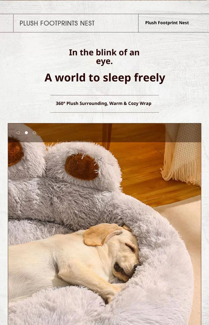 Wholesale Dog House Winter Medium Large Dogs Corgi Golden Retriever Solid Eco-friendly Fleece Sofa Sleeping Mat Dog Bed Pet