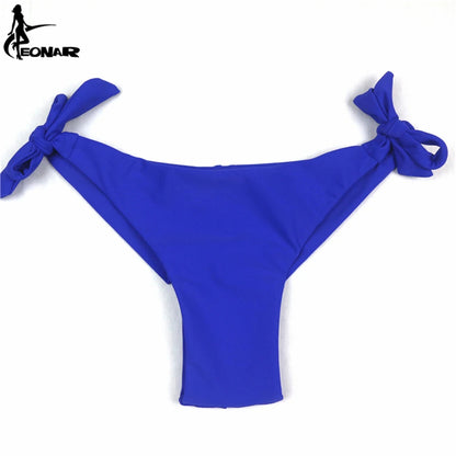 EONAR Bikini 2025 Solid Women Swimsuit  Brazilian Cut Bottom Bikini Set Push Up Swimwear Femme Bathing Suits Sport Beach Wear