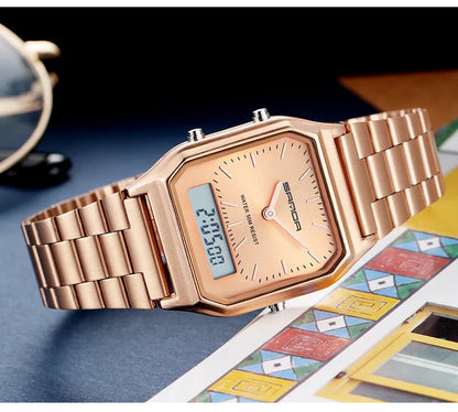 Luxury Sports Watches For Women White Ladies Quartz Digital Waterproof Wristwatches Female Clocks Electronic Relogio Feminino