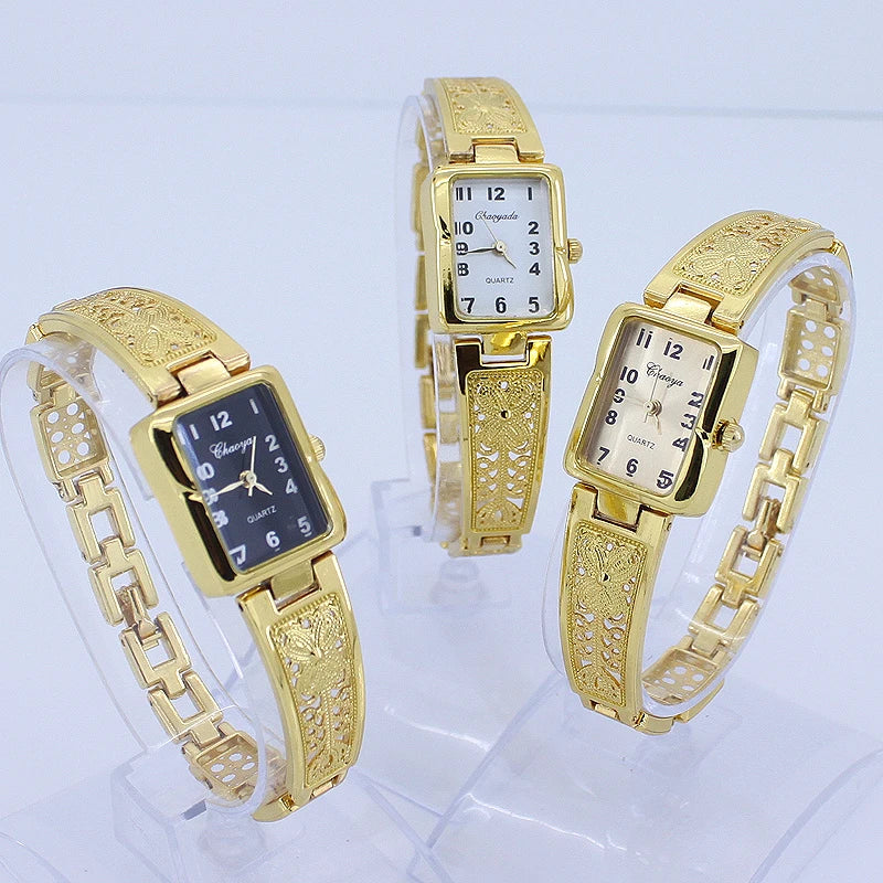 High Quality Women Watches Luxury Wristwatches Ladies Fashion Stainless Steel Bracelet Watch Female Elegant Clock Women