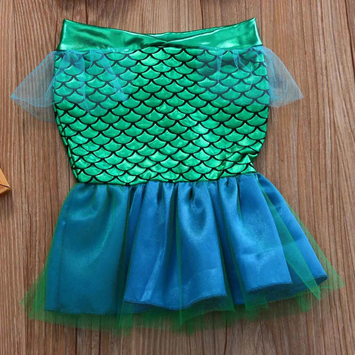 2022 Baby Summer Clothing Newborn Infant Baby Girls Baby Girls Chiffon Scales Set Costume Bikini Swimwear Swimsuit Outfits Dress