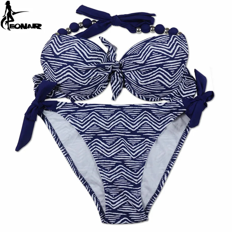 EONAR Women Bikini Offer Combined Size Swimsuit Push Up Bikini Sets Brazilian Bathing Suits Plus Size Swimwear Female XXL