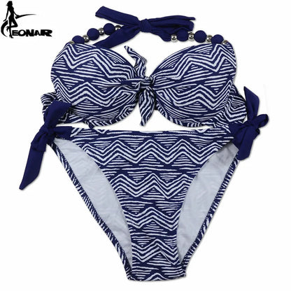 EONAR Women Bikini Offer Combined Size Swimsuit Push Up Bikini Sets Brazilian Bathing Suits Plus Size Swimwear Female XXL