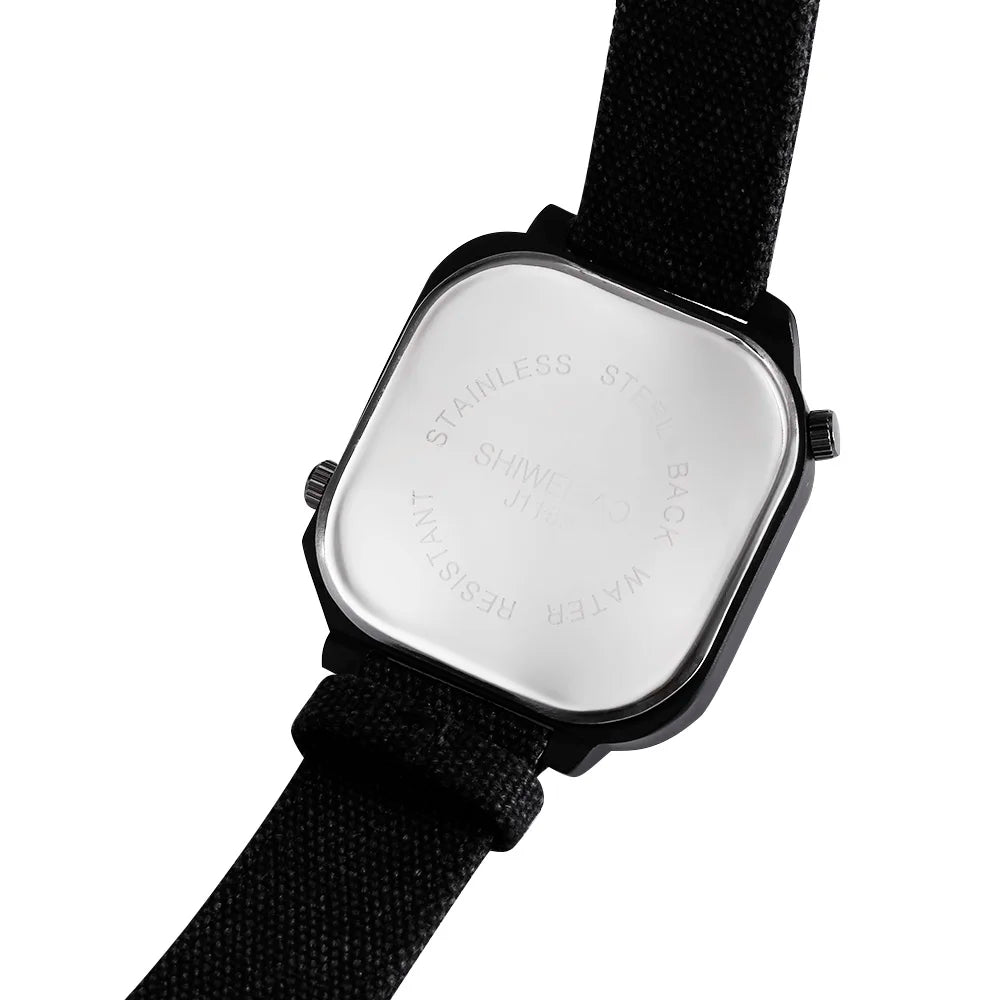 Quartz Mens Watches Top Brand Luxury Canvas Strap Sports Wrist Watch For Men Daul Times Military Relogio Masculino Quartz-watch