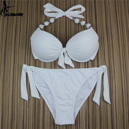 EONAR Women Bikini Offer Combined Size Swimsuit Push Up Bikini Sets Brazilian Bathing Suits Plus Size Swimwear Female XXL