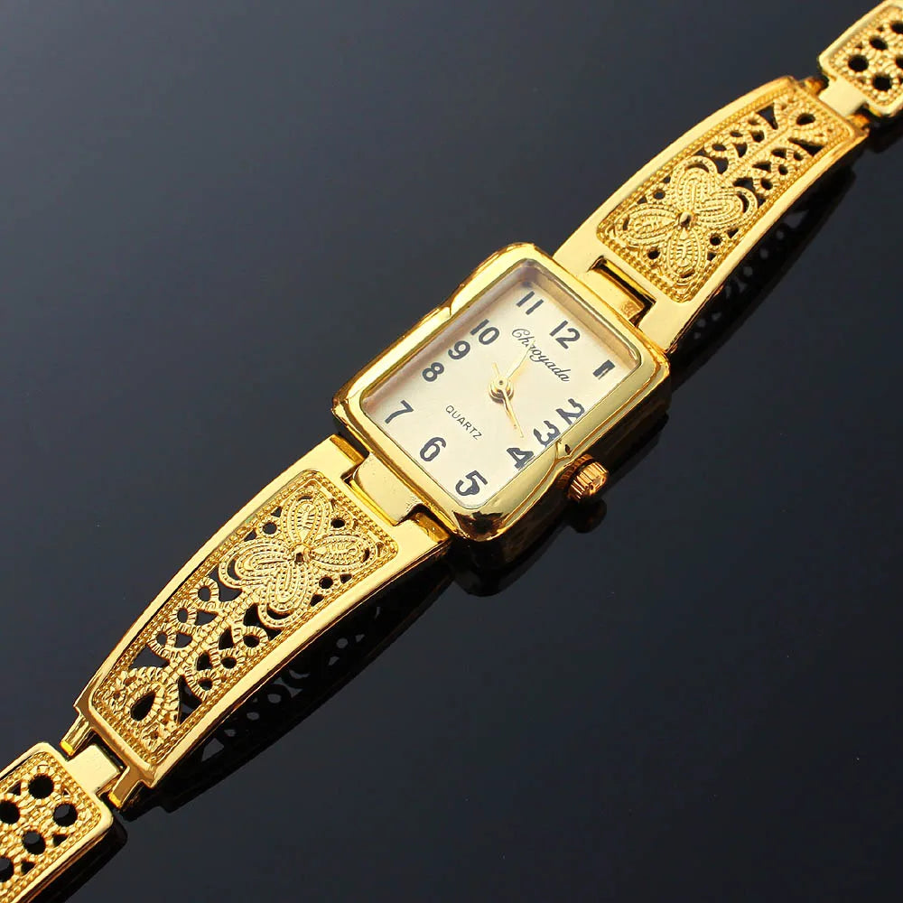 High Quality Women Watches Luxury Wristwatches Ladies Fashion Stainless Steel Bracelet Watch Female Elegant Clock Women