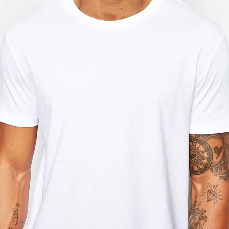2026 MRMT White Casual Long Size Mens T-Shirts Hip Hop Tops Extra Long Tee Shirts For Male Longline Man T-Shirt Men T shirt