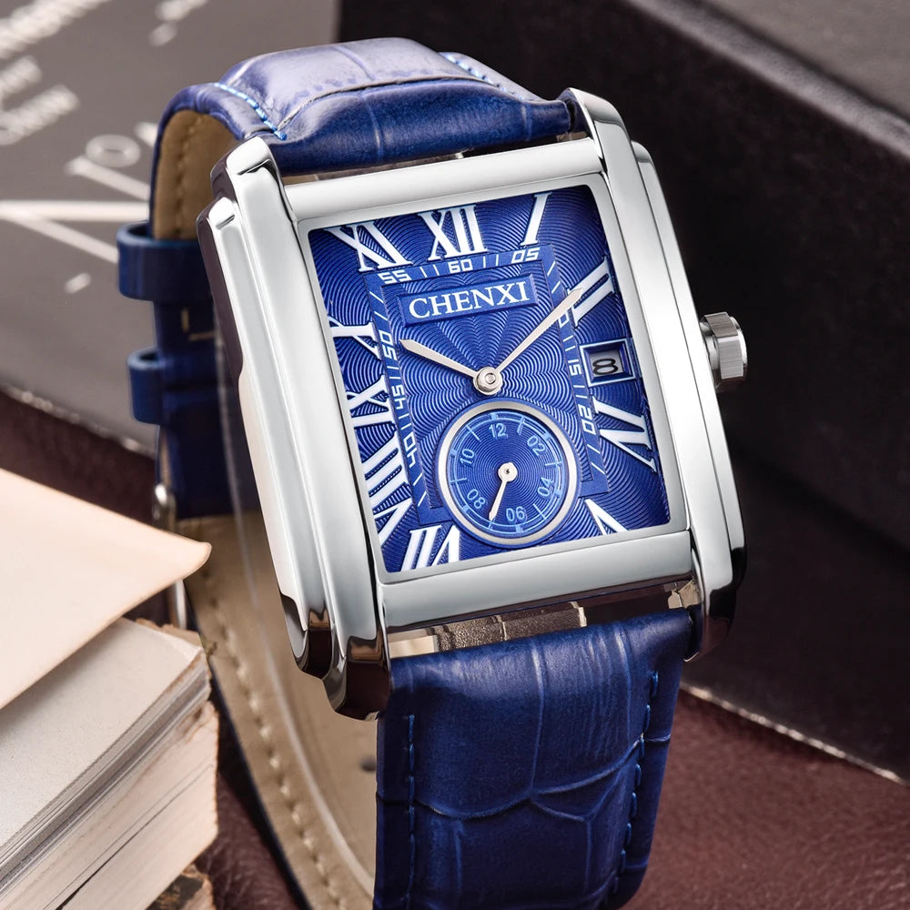 CHENXI Top Brand Luxury Men's Watch Waterproof Date Clock Fashion Male Sports Watches Men Quartz Casual Leather Wrist Watch