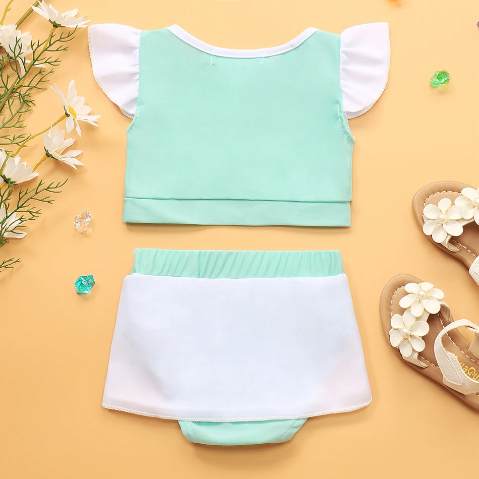Princess Swimsuit Mermaid Mirabel Isabella Swimsuit Set Girl Summer Beachwear Pool Party Kids Anna Elsa Rapunzel Swimwear Suit