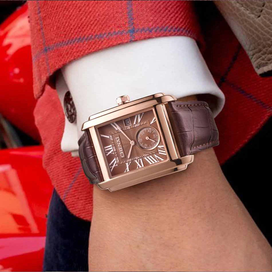 CHENXI Top Brand Luxury Men's Watch Waterproof Date Clock Fashion Male Sports Watches Men Quartz Casual Leather Wrist Watch