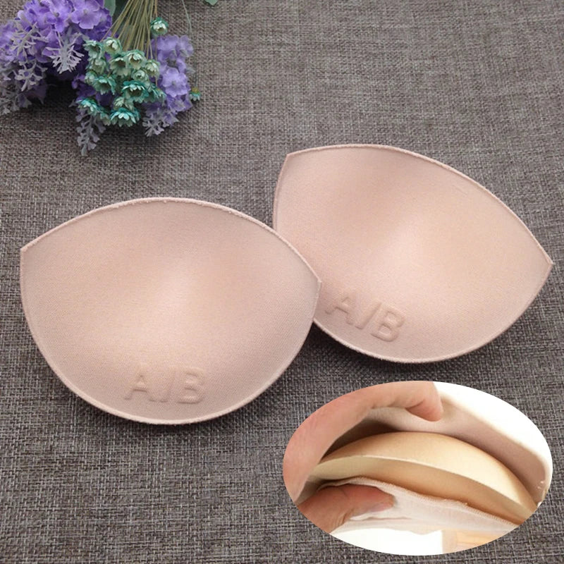 1/2/3Pair Sexy Thick Sponge Bra Pads Breast Insert Push Up Bra Enhancer Swimsuit Bikini Padded Removeable Chest Accessories