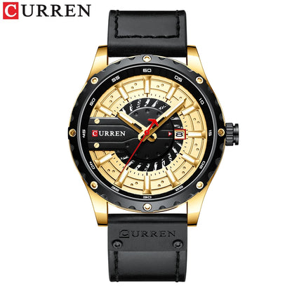 CURREN Fashion Mens Watches Waterproof Top Brand Luxury Calendar Male Watch men Leather Sport Military Wristwatch Dropship