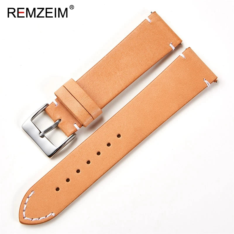 Calfskin Genuine Leather Watchbands Quick Release Watch Band 18mm 20mm 22mm 24mm Smartwatch Strap Watches Accessories