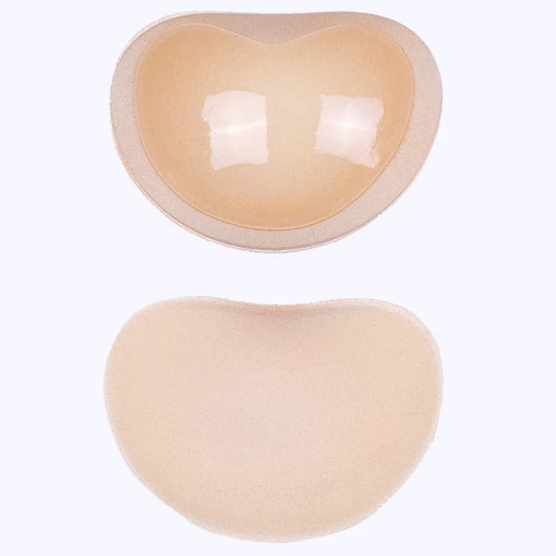 Push Up Reusable Bra Insert Pads, Stick-on Soft Chest Enhancer Pads, Sponge Breast Lift Pads Swimsuit Bikini Cup Enhancer