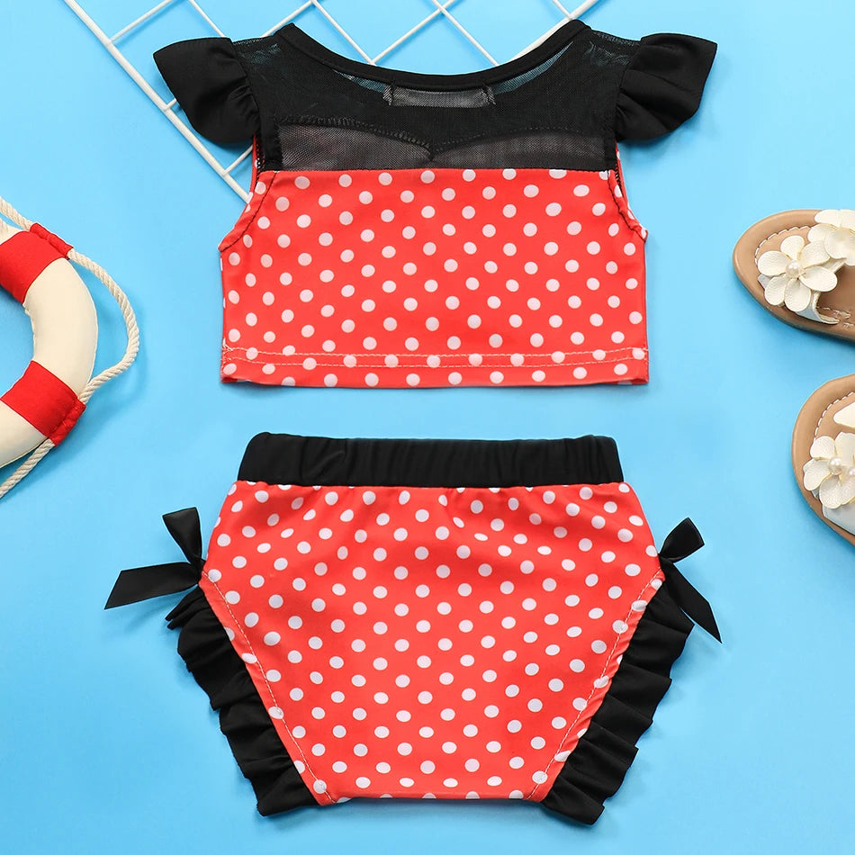 Princess Swimsuit Mermaid Mirabel Isabella Swimsuit Set Girl Summer Beachwear Pool Party Kids Anna Elsa Rapunzel Swimwear Suit