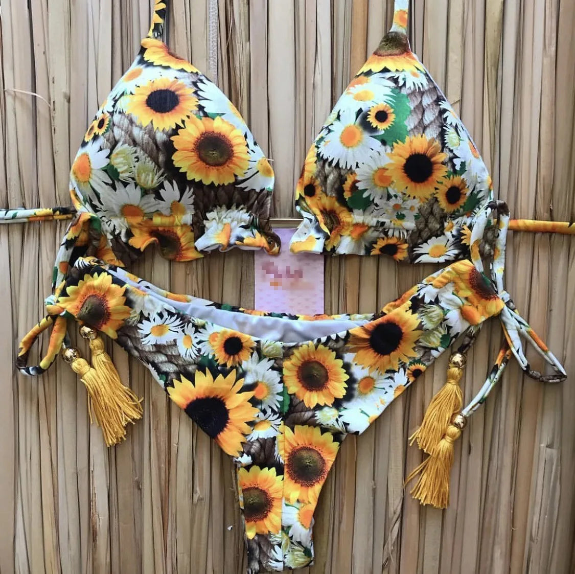 RUOTONGSEPT Sexy Print Bikinis Set Women Swimsuit Bandage Two-Piece Swimwear Brazilian Biquínis Beachwear Bathing Suit 2022 New