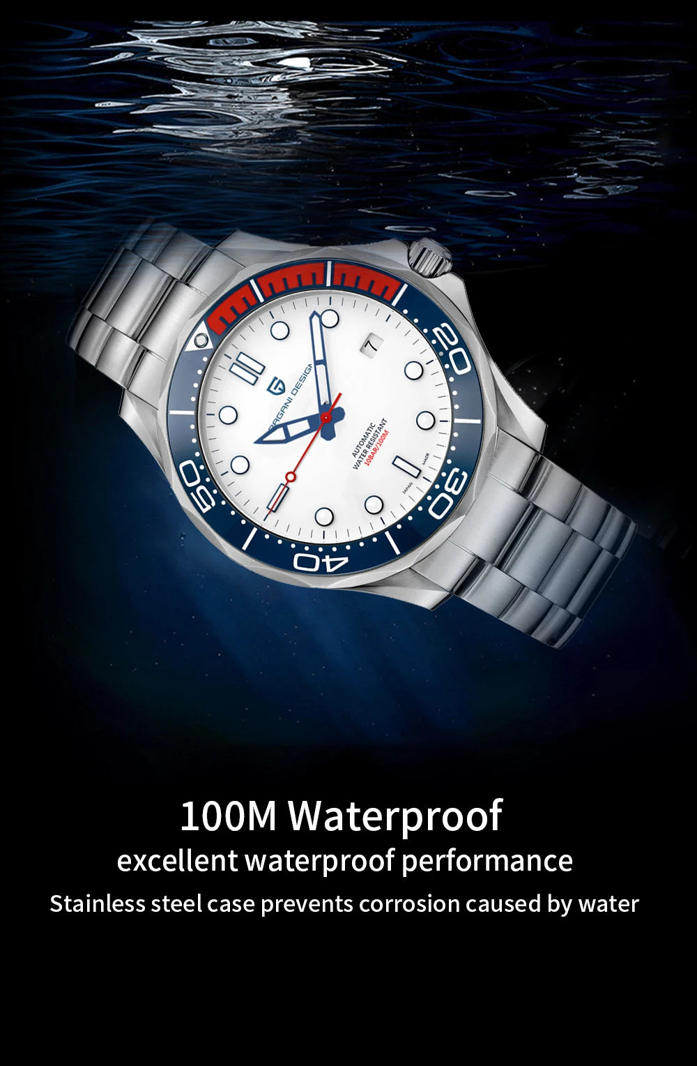 PAGANI DESIGN Men's Watches 2026 Luxury Mechanical Wristwatches Automatic Watch For Men AR Sapphire Ceramic Bezel Luminous Clock