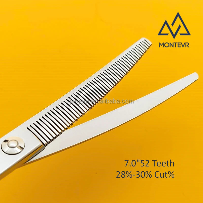 Quality VG10 Pet Grooming Scissors 7 Inch 52 Teeth Curved Dog Grooming Scissors Pet Grooming Products