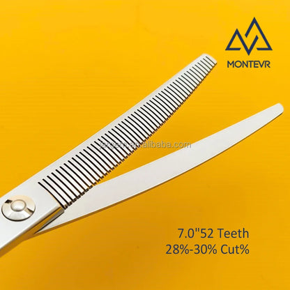 Quality VG10 Pet Grooming Scissors 7 Inch 52 Teeth Curved Dog Grooming Scissors Pet Grooming Products