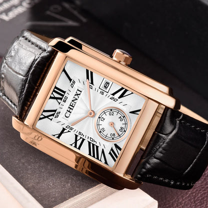 CHENXI Top Brand Luxury Men's Watch Waterproof Date Clock Fashion Male Sports Watches Men Quartz Casual Leather Wrist Watch