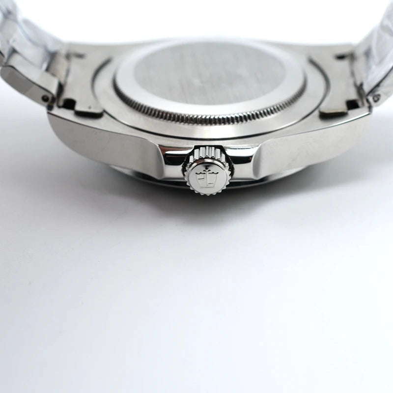 Original Luxury Men's Watches Automatic Movement Luminous Hand Wind Mechanical Watch Stainless Steel GMT Silver Male Gifts Watch