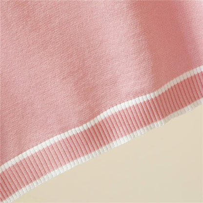 Casual Thin Knitted T-Shirt Camisetas Mujer Summer Short Sleeve Tops Elegant Woman Clothes Striped Fashion Tee Shirt Femme 18841