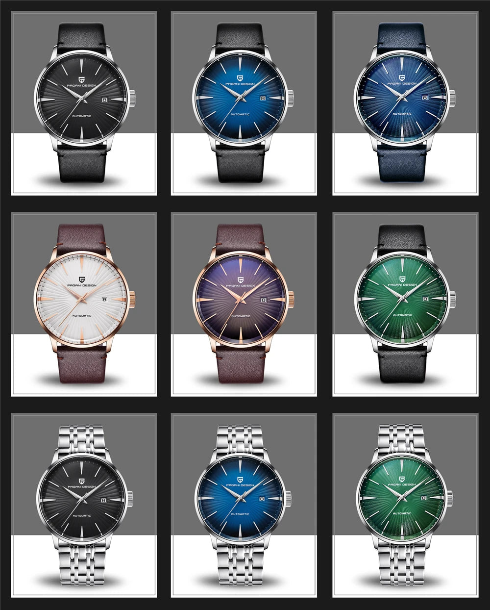 2026 New PAGANI DESIGN Men's Mechanical Watches Top Brand Luxury Automatic Watch For Men Stainless Steel Sports Waterproof Clock