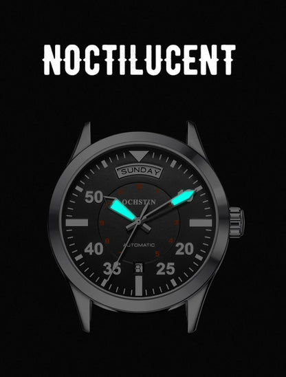 OCHSTIN New Top Brand Automatic Mechanical Watches for Men Military Nylon Strap Pilot Watch Male Auto Date Day Relogio Masculino