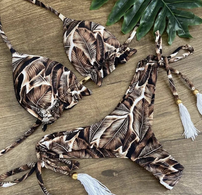 RUOTONGSEPT Sexy Print Bikinis Set Women Swimsuit Bandage Two-Piece Swimwear Brazilian Biquínis Beachwear Bathing Suit 2022 New