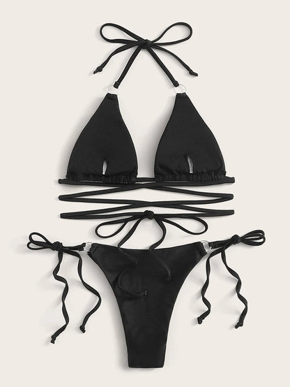 Sexy Micro Bikini 2023 Woman Swimsuit Criss Cross Swimwear Women String Thong Bikinis Set Female Bathing Suit Beach Wear biquini