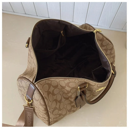 Women's Classic Boston Handbag Large Capacity Elegant Travel Duffle Bags for Women Weekend Luggage Travel Shoulder Bag