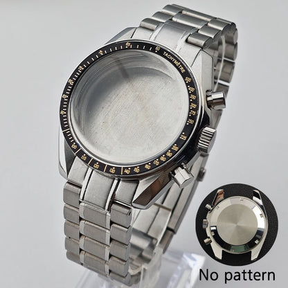 39.7mm Case Watches Metal Case Fits VK63 Movement Accessories Sapphire Glass Equipped With Bezel And Strap VK63 Dial