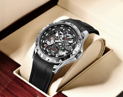 LIGE Top Luxury Automatic Watch For Men Mechanical Watches Men Sports Waterproof Stainless Steel Men Watch Reloj Hombre