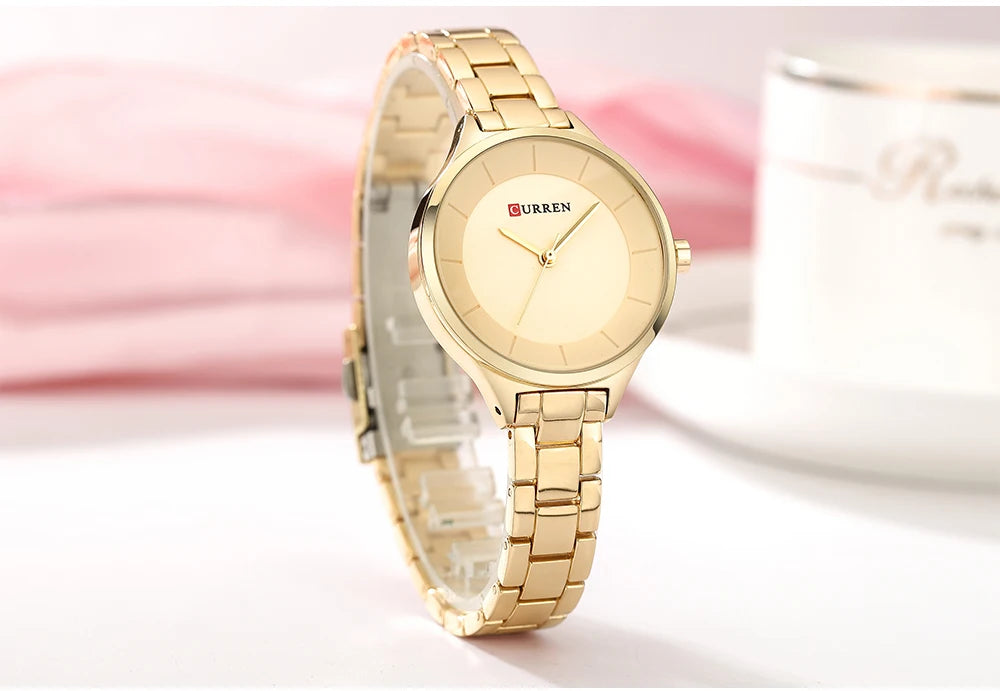TOP Luxury Rose Gold Women's Watch Stainless Steel Ladies Wrist Watches Relogio Feminino Fashion Female Hour Reloj Mujer