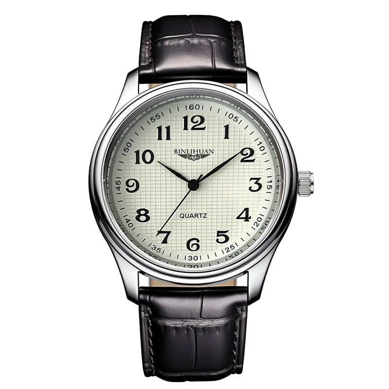 2026 Man Wristwatch Luxury Business Waterproof Men Watch For Men Quartz Clock Leather Men's Watches reloj+Box Men's Gift