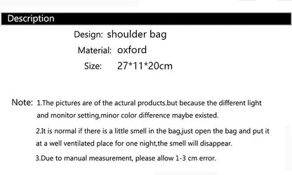 Women Nylon Waterproof Bag Messenger Bags For Lady Crossbody Large Capacity Travel Shoulder Bag Casual Handbags High Quality