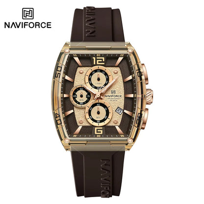 Top Brand NAVIFORCE Fashion Watches for Men Quartz Silicone Strap 50M Waterproof Date Original Man's WristWatch Reloj Hombr 2025
