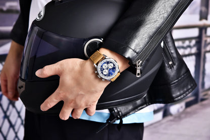 BENYAR 5188 New Quartz Watches for Men Top Brand 42MM Military Watch Luxury Chronograph 30M Waterproof Male Clock Reloj Hombre
