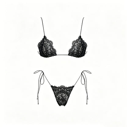 Mesh Bikini with Pants Swimsuit Brazilan Bikini Set Swimwear for Women Lace Halter Shirring 3 Pcs Bathing Suits Summer Female