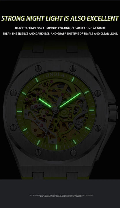 ONOLA Watch Top Brand Luxury Sports Men Wristwatch Waterproof  Automatic Mechanical Watches Relogio Masculino