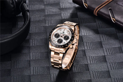 PAGANI DESIGN 2026 New Men Watches Luxury Quartz Watch For Men 100M Waterproof Sports Chronograph Wristwatch for Men gift