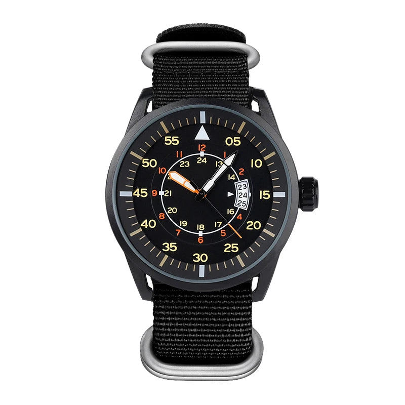 ADDIESDIVE Men's Luxury Watches Nylon Strap reloj hombre Luminous 50M Waterproof Date Quartz Wristwatch Relog Reloj Hombre