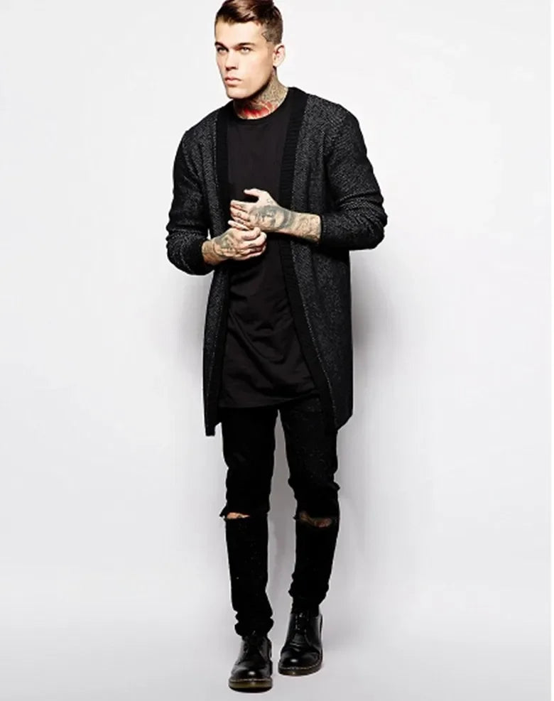 2026 Brand Men's Cotton Clothing White Long T Shirt Hip Hop Men T-Shirt Extra Long Length Man Tops Tee Long Line Tshirt For Male