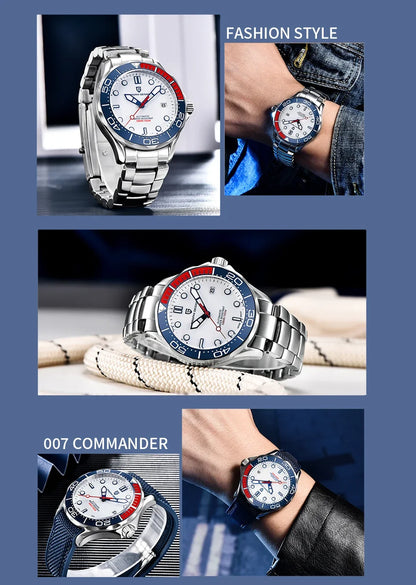 2026 New PAGANI DESIGN 007 Men's Watches Gold Luxury Mechanical Wristwatches Automatic Watch Men AR Sapphire Waterproof Luminous