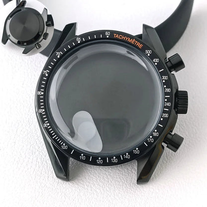 39.7mm MoonSwatch Chronograph Watches Stainless Steel Case Fit VK63 Movement Accessories Sapphire Glass Watch 20mm Strap Moon